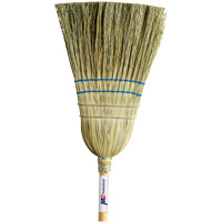Heavy-Duty Corn Broom, 2-String, Wood Handle Les Distributions ICE