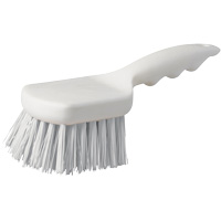 Short Handle Pot Brush, 9" L, Polypropylene Bristles, White Les Distributions ICE
