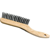 Shoe Handle Scratch Brush, Steel, 4 x 16 Wire Rows, 9-3/4" Long Les Distributions ICE