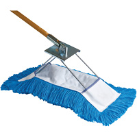 Dust Mop with Frame & Handle, Slip On Style, Yarn, 36" L x 5" W Les Distributions ICE