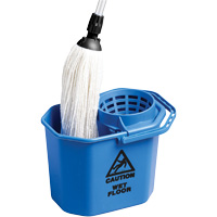 Seau &agrave; usage intensif avec essoreuse conique, Passoire, 3 gal. US (12 pintes), Bleu Les Distributions ICE