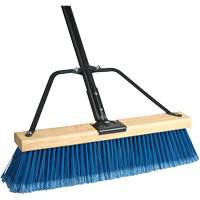 Ryno Push Broom with Braced Handle, 36", Fine, PVC Bristles Les Distributions ICE