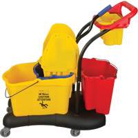 Multifunctional Mop Trolley, Down Press, 9.5 US Gal.(38 Quart), Yellow Les Distributions ICE
