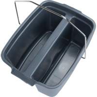 Dual Compartment Bucket, 4.75 US Gal. (19 qt.) Capacity, Grey Les Distributions ICE