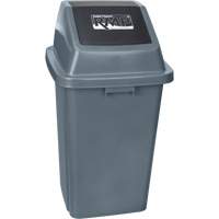 Garbage Can, Plastic, 26 US gal. Les Distributions ICE