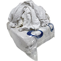 Chiffons de nettoyage, Coton/Molleton, Blanc, 25 lb Les Distributions ICE