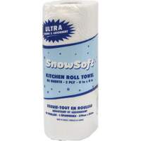 Snow Soft Premium Kitchen Towels, 2 Ply, 85 Sheets/Roll, 8" W, 11" L Les Distributions ICE