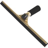 Handheld Window Squeegee, 14", Rubber, Brass Frame Les Distributions ICE