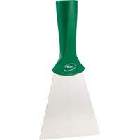 Handle-Mounted Stainless Steel Scraper, Green, 4" W x 8" L Les Distributions ICE