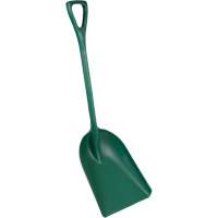 Pelle monobloc perceptible par d&eacute;tecteur de m&eacute;tal, Lame 13-3/4" x 17", Longueur de 42-1/2", Plastique, Vert Les Distributions ICE