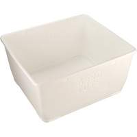 Aero-Tote Tub with Drain Plug, Plastic, White Les Distributions ICE
