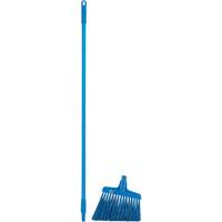 Angle Broom Head with Handle, X-Coarse Bristles, 12", Polyester, Blue Les Distributions ICE