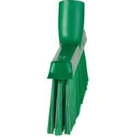 Dustpan Broom with Angled Thread, Medium Bristles, 10", Polyester, Green Les Distributions ICE