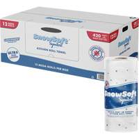 Snow Soft Signature Kitchen Towel Roll, 2 Ply, 420 Sheets/Roll, 4.5" W, 11" L Les Distributions ICE