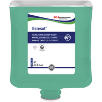 Estesol&reg; Hand, Hair and Body Cleaner, 2 L, Rain Forest, Plastic Cartridge Les Distributions ICE