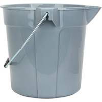 Round Bucket with Pouring Spout, 2.64 US Gal. (10.57 qt.) Capacity, Grey Les Distributions ICE