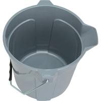 Round Bucket with Pouring Spout, 2.64 US Gal. (10.57 qt.) Capacity, Grey Les Distributions ICE