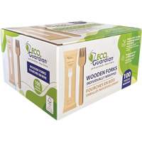 Individually Wrapped Wooden Forks Les Distributions ICE