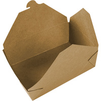Contenants pour aliments &agrave; emporter Kraft, Ondul&eacute;, Rectangulaire Les Distributions ICE