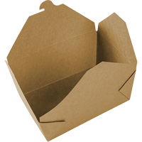 Contenants pour aliments &agrave; emporter Kraft, Ondul&eacute;, Rectangulaire Les Distributions ICE