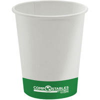 Single Wall Hot/Cold Compostable Paper Cups, 10 oz., Multi-Colour Les Distributions ICE