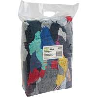 Recycled Material Wiping Rags, Cotton, Mix Colours, 10 lbs. Les Distributions ICE