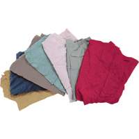 Recycled Material Wiping Rags, Fleece, Mix Colours, 10 lbs. Les Distributions ICE