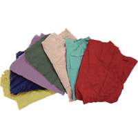 Recycled Material Wiping Rags, Fleece, Mix Colours, 25 lbs. Les Distributions ICE