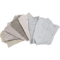 Recycled Material Wiping Rags, Cotton, White, 10 lbs. Les Distributions ICE