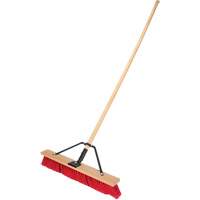 Push Broom with Braced Handle, 24", Medium, PVC Bristles Les Distributions ICE