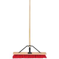 Push Broom with Braced Handle, 24", Medium, PVC Bristles Les Distributions ICE