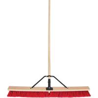 Push Broom with Braced Handle, 36", Medium, PVC Bristles Les Distributions ICE