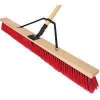 Push Broom with Braced Handle, 36", Medium, PVC Bristles Les Distributions ICE