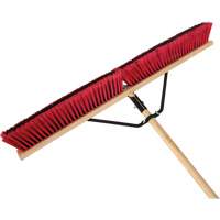 Push Broom with Braced Handle, 36", Medium, PVC Bristles Les Distributions ICE