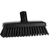 Compact Wall/Deck Broom, Stiff Bristles, 8-9/10", Polyester/Polypropylene, Black Les Distributions ICE
