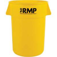 Garbage Bin, Polyethylene, 44 US gal. Les Distributions ICE