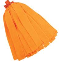 Socket Mop, Orange, Microfibre, Cut Style Les Distributions ICE