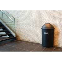 Half-Round Garbage Bin, Polyethylene, 21 US gal. Les Distributions ICE