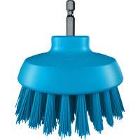 HyDrive Round Drill Brush, Extra Stiff Bristles, 3-1/10" Long, Blue Les Distributions ICE