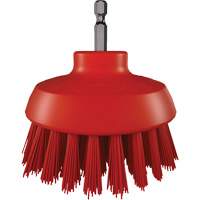 HyDrive Round Drill Brush, Extra Stiff Bristles, 3-1/10" Long, Red Les Distributions ICE