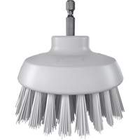 HyDrive Round Drill Brush, Extra Stiff Bristles, 3-1/10" Long, White Les Distributions ICE