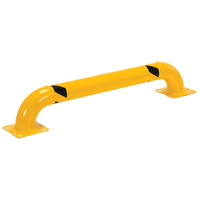 Low Profile Rack Guards, 4' W x 0.75' H, Yellow Les Distributions ICE