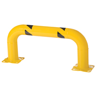 Low Profile Rack Guards, 3' W x 1.4' H, Yellow Les Distributions ICE