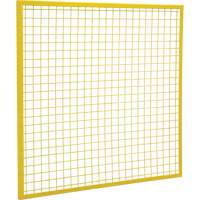 Wire Mesh Partition Components - Panels, 4' H x 4' W, Yellow Les Distributions ICE