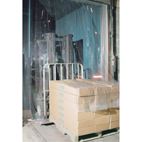 Strip Curtain Doors, 10' x 10' Door Opening, 12" Strip Width, 0.120" Strip Thickness Les Distributions ICE