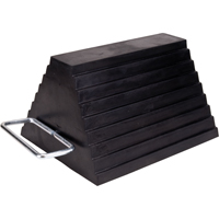 Cale de roue, 9" x 8" x 6", Noir Les Distributions ICE
