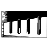 Extruded Rubber Dock Fenders, Rubber, 4-1/2" W x 12" L x 3-3/4" D Les Distributions ICE