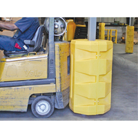 Protecteurs de colonne, Ouverture int&eacute;rieure 6-1/4" x 6-1/4", 23-1/2" lo x 23-1/2" la x 39-1/2" h, Jaune Les Distributions ICE
