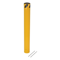 Pour-In-Place Bollards, Steel, 36-1/2" H x 5-9/16" W, Yellow Les Distributions ICE