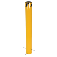Pour-In-Place Bollards, Steel, 36-1/2" H x 5-9/16" W, Yellow Les Distributions ICE